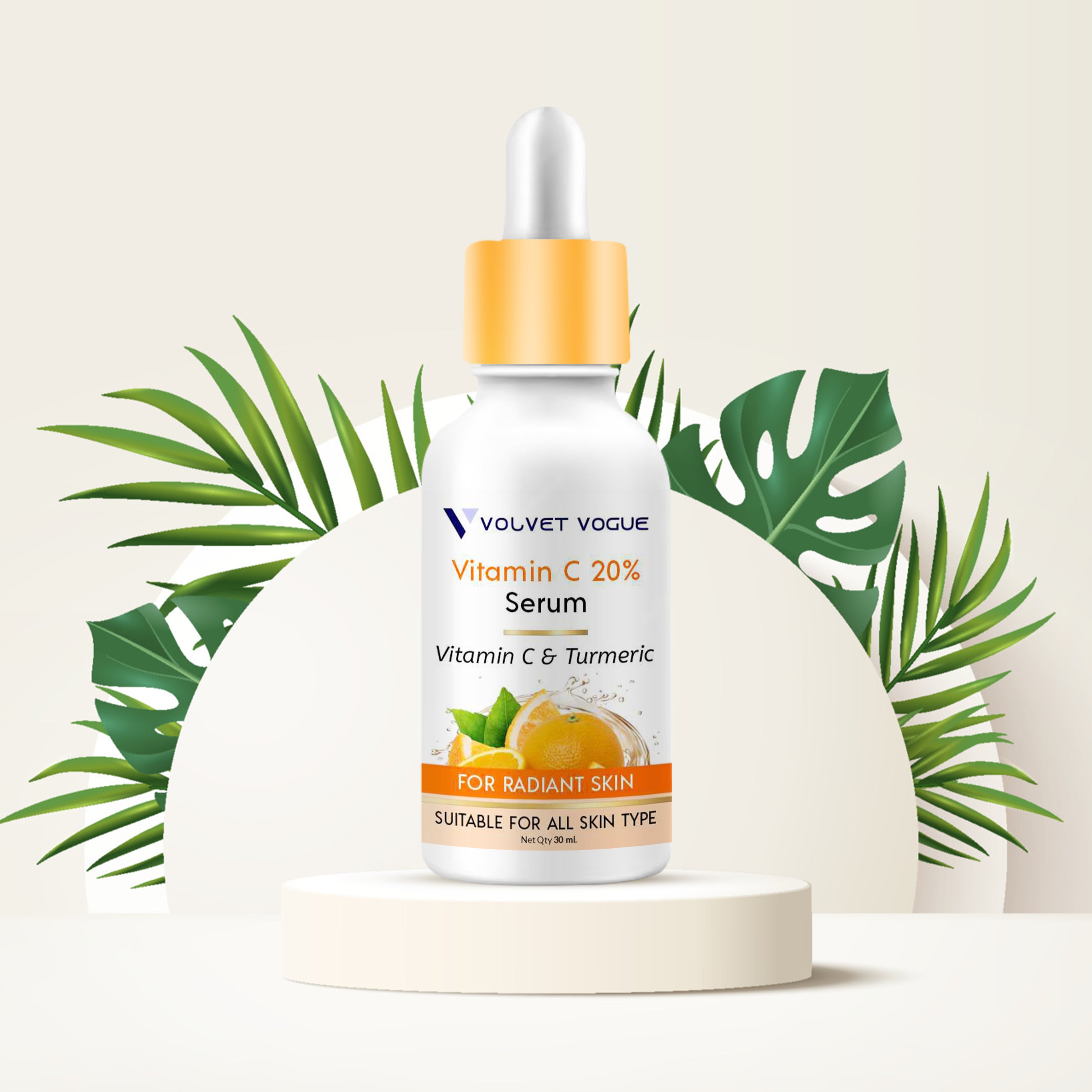 VITAMIN C 20% FACE SERUM FOR RADIANT SKIN, 30ML