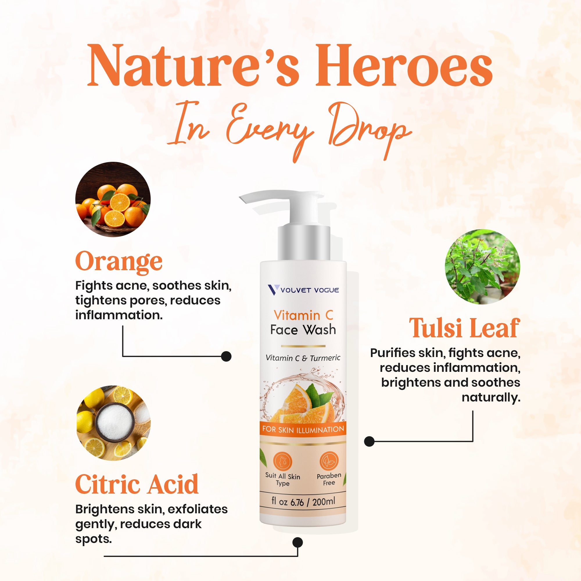 VITAMIN C FACE WASH FOR SKIN ILLUMINATION