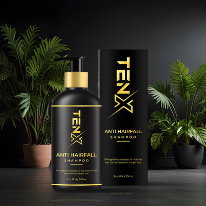 TENX ANTI HAIR FALL SHAMPOO FOR STRENGTHENS CLEANSES & REDUCES HAIR FALL, 300ML