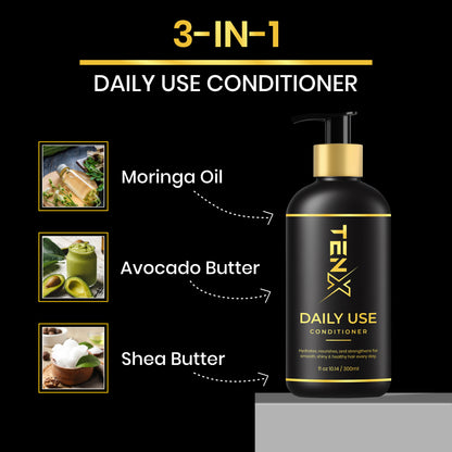 TENX DAILY USE CONDITIONER FOR HYDRATES, NOURISHES, AND STRENGTHENS, 300ML