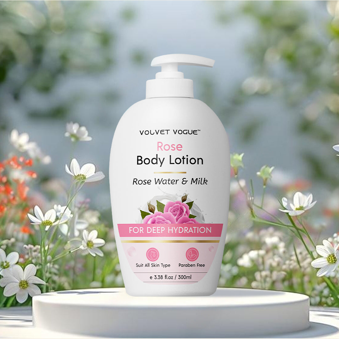 Rose Body Lotion For Deep Hydration, 300ML